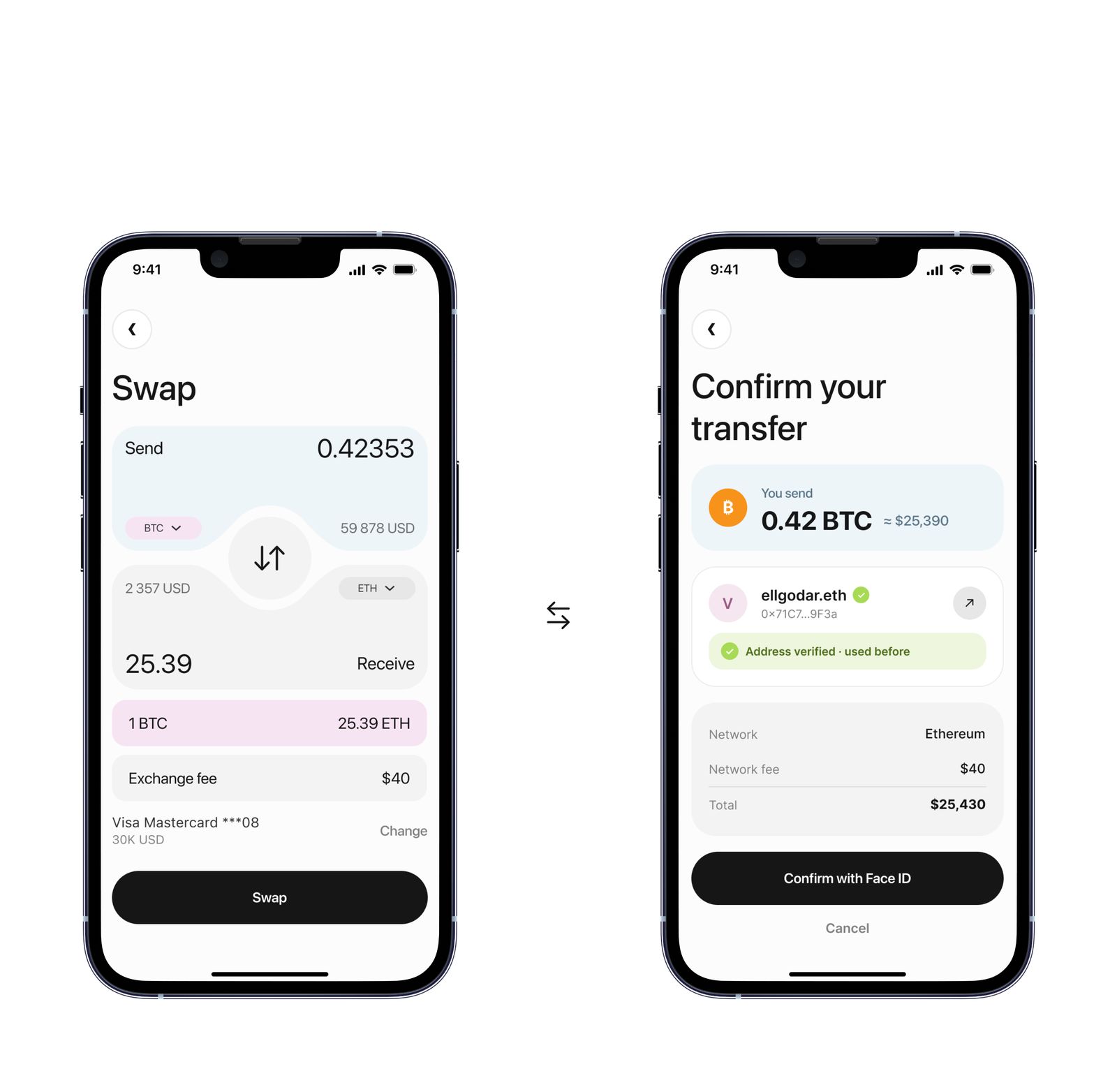 JIS crypto wallet detail screen