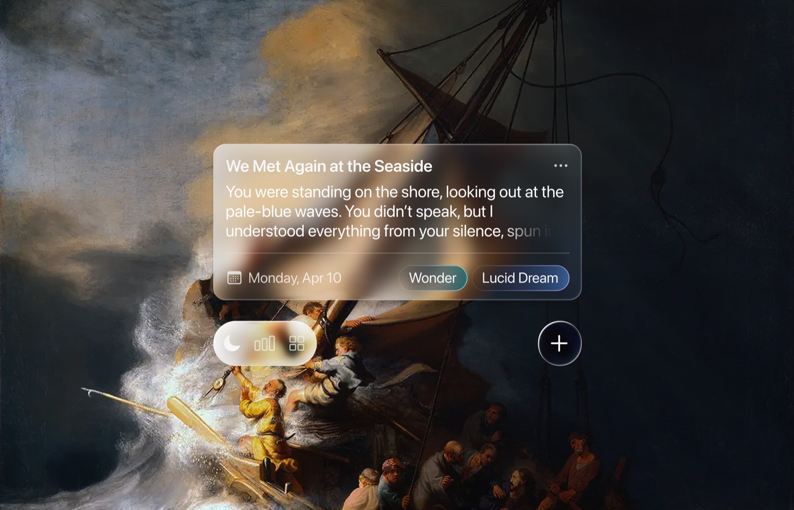 Echoes dream journal detail screen